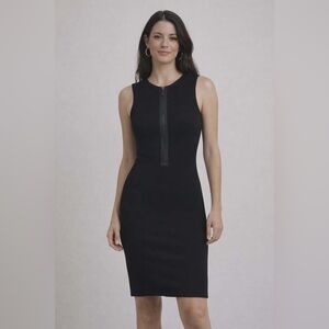 REVOLVE x John + Jenn Black Sleeveless Zip-Front Midi Dress